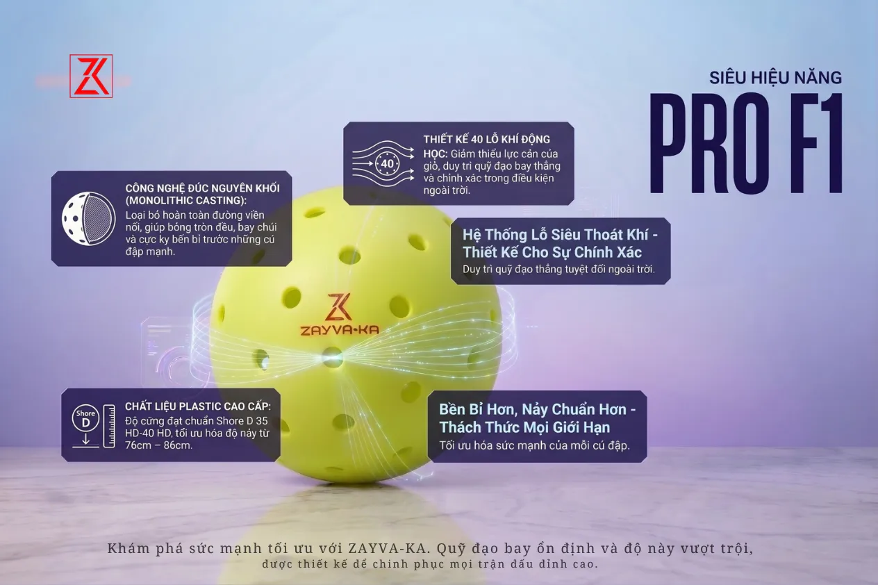 Bóng ZAYVA-KA Pro F1 (Hộp 3 quả)